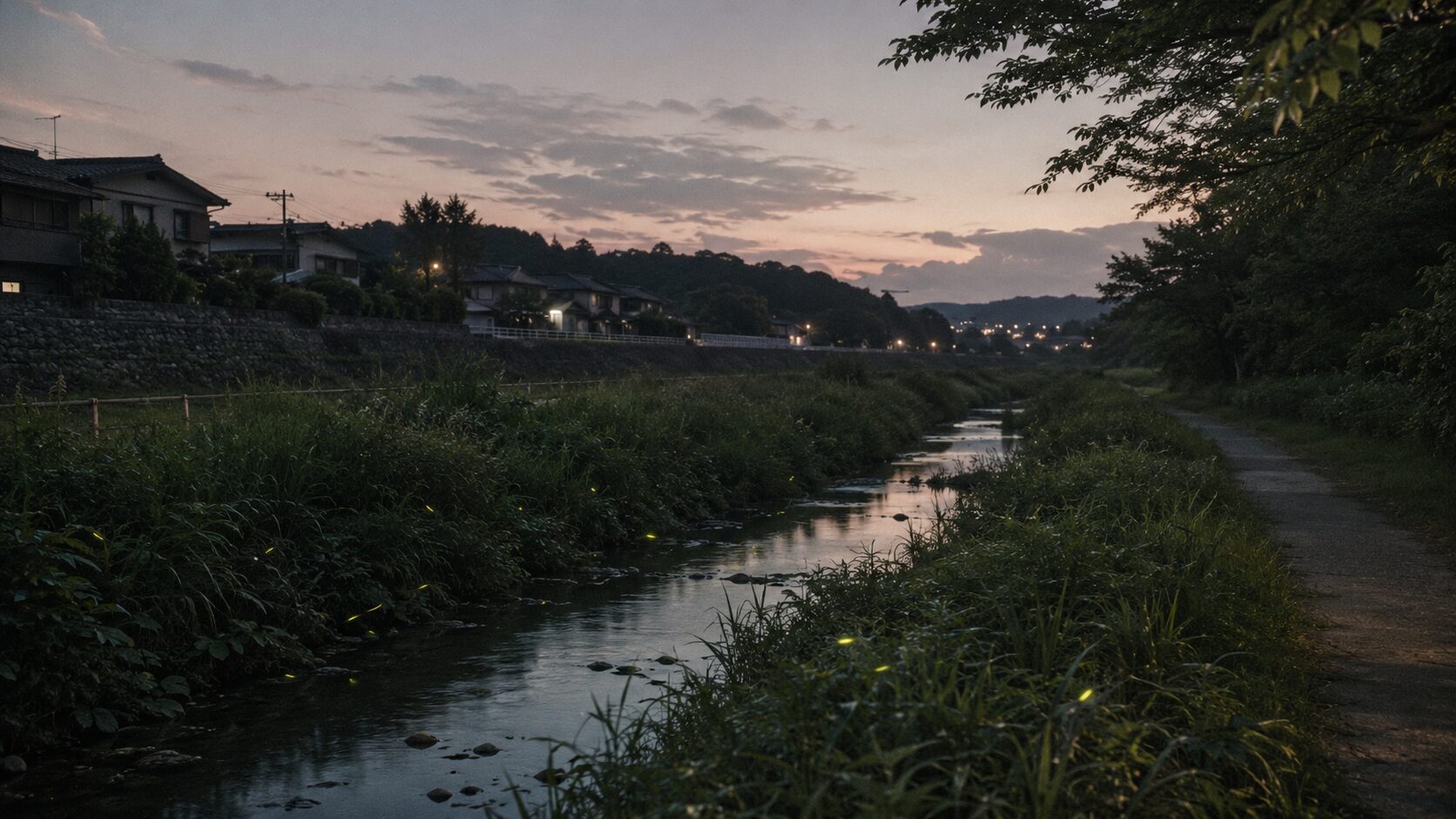 初夏の5市、静かにホタルが舞う夜（イメージ）