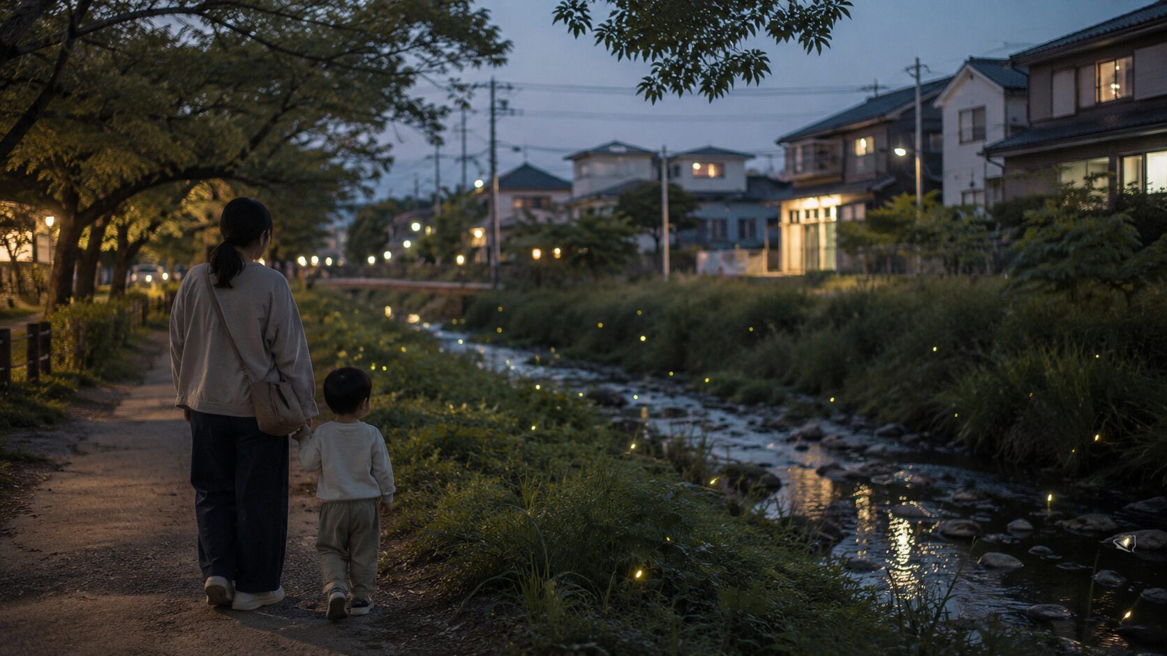東郷・愛知池まわりのホタル（イメージ）