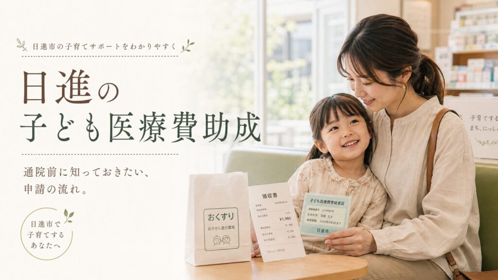 日進の子ども医療費助成｜通院前に知っておきたい、申請の流れ。 アイキャッチ