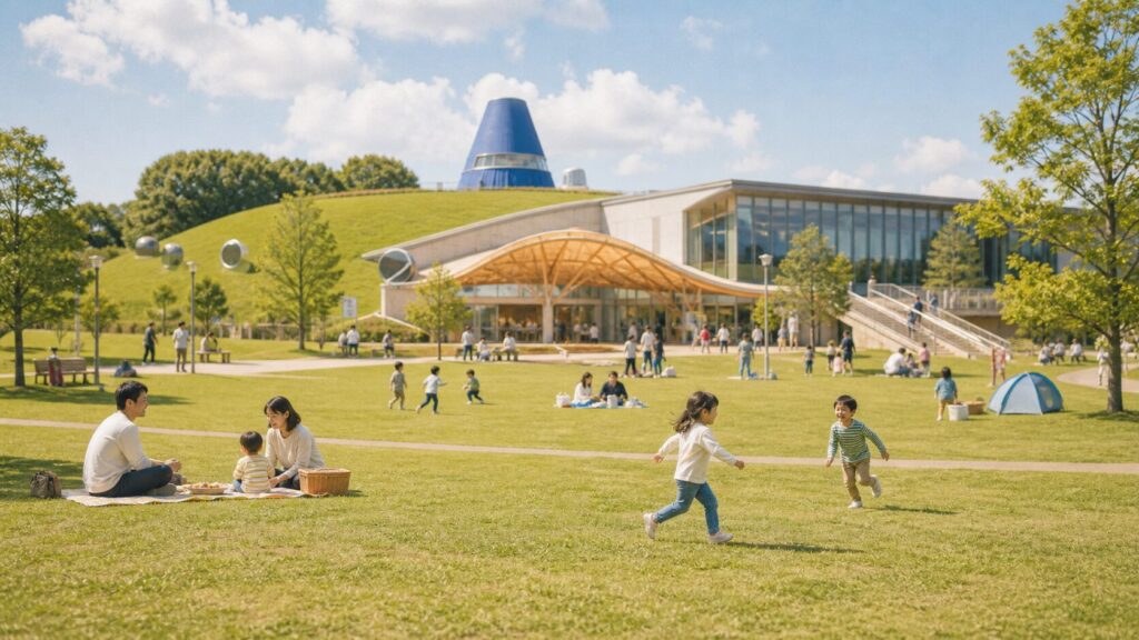 モリコロパーク｜芝生と児童館で、一日過ごす長久手の公園。